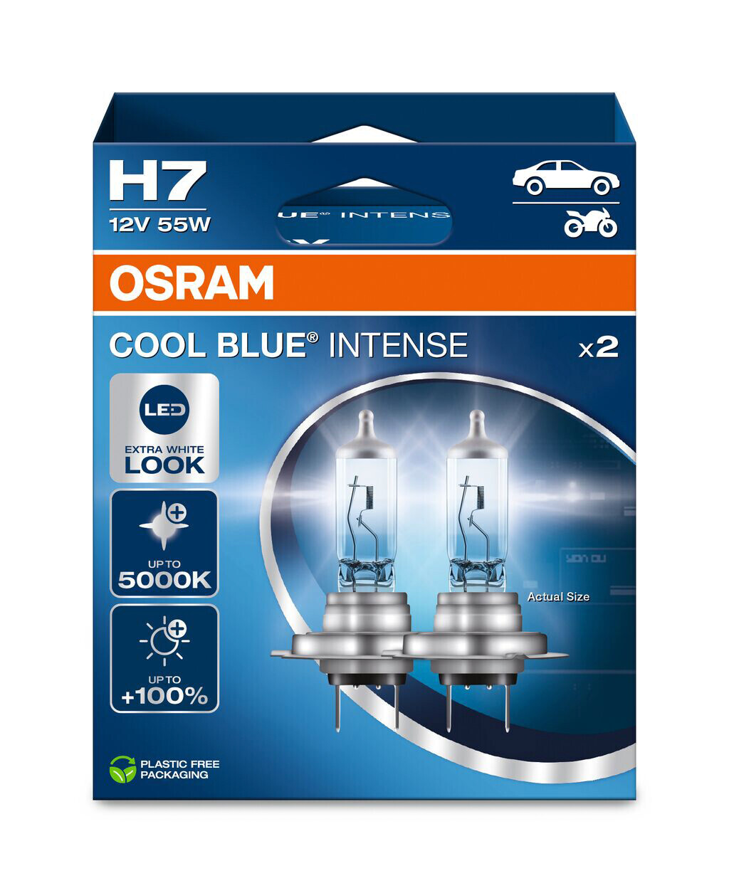 12V Cool Blue Intense (Next Gen) - H7 - 55W - PX26d - 2 pz - Scatola - immagine 2