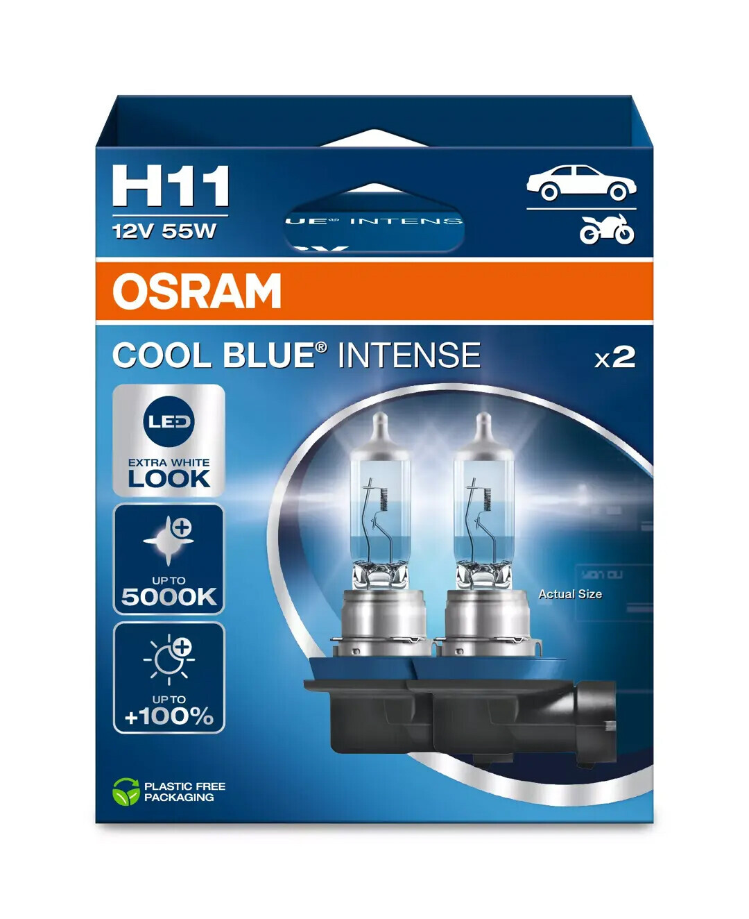 12V Cool Blue Intense (Next Gen) - H11 - 55W - PGJ19-2 - 2 pz - Scatola - immagine 2