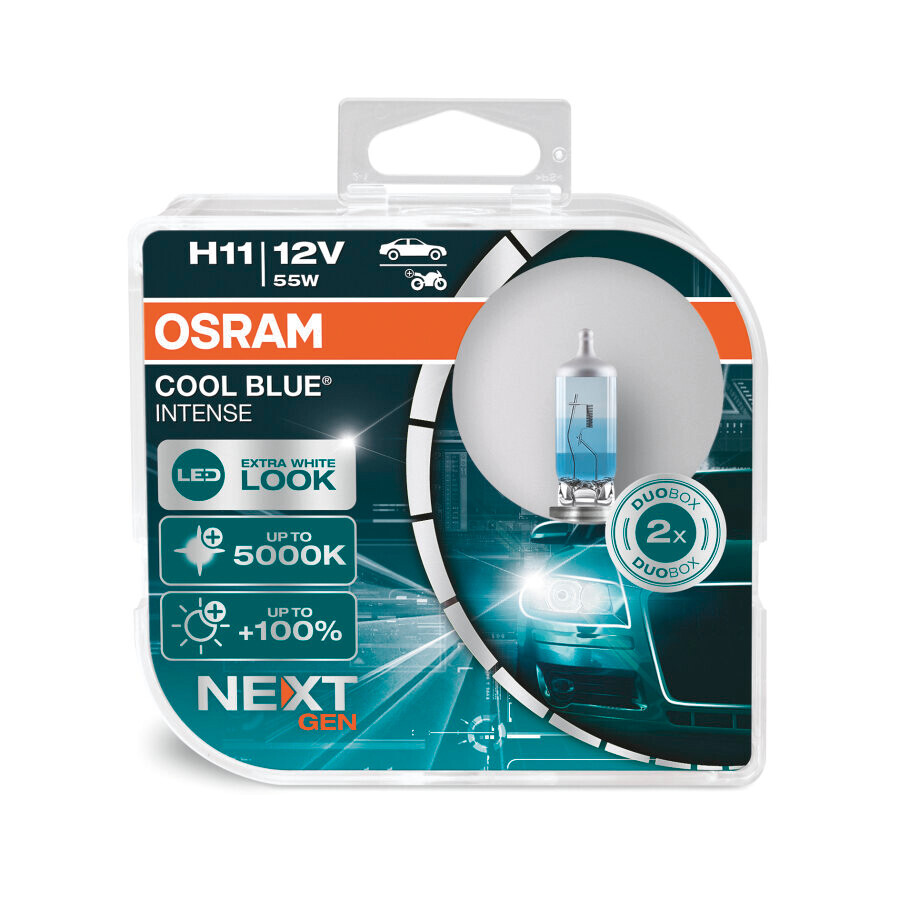 12V Cool Blue Intense (Next Gen) - H11 - 55W - PGJ19-2 - 2 pz - Scatola Plast. - immagine 2