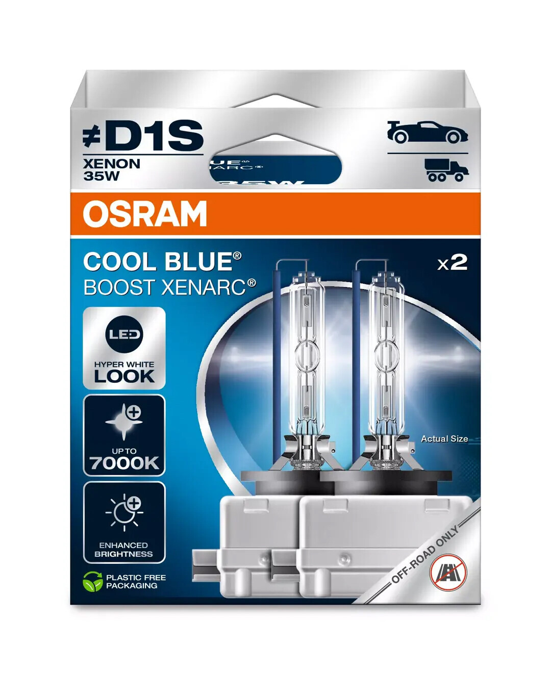 Xenarc Cool Blue Boost - D1S - 35W - PK32d-2 - 2 pz - Scatola - immagine 2