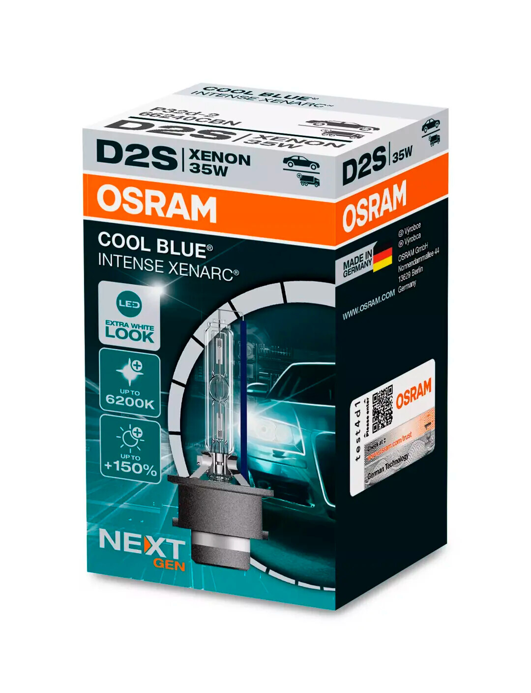 Xenarc Cool Blue Intense - D2S - 35W - P32d-2 - 1 pz - Scatola - immagine 2