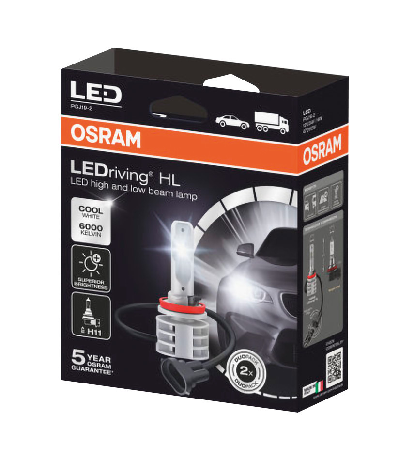 12/24V LEDriving HL - (H11) - 14W - PGJ19-2 - 2 pz - Scatola - immagine 3