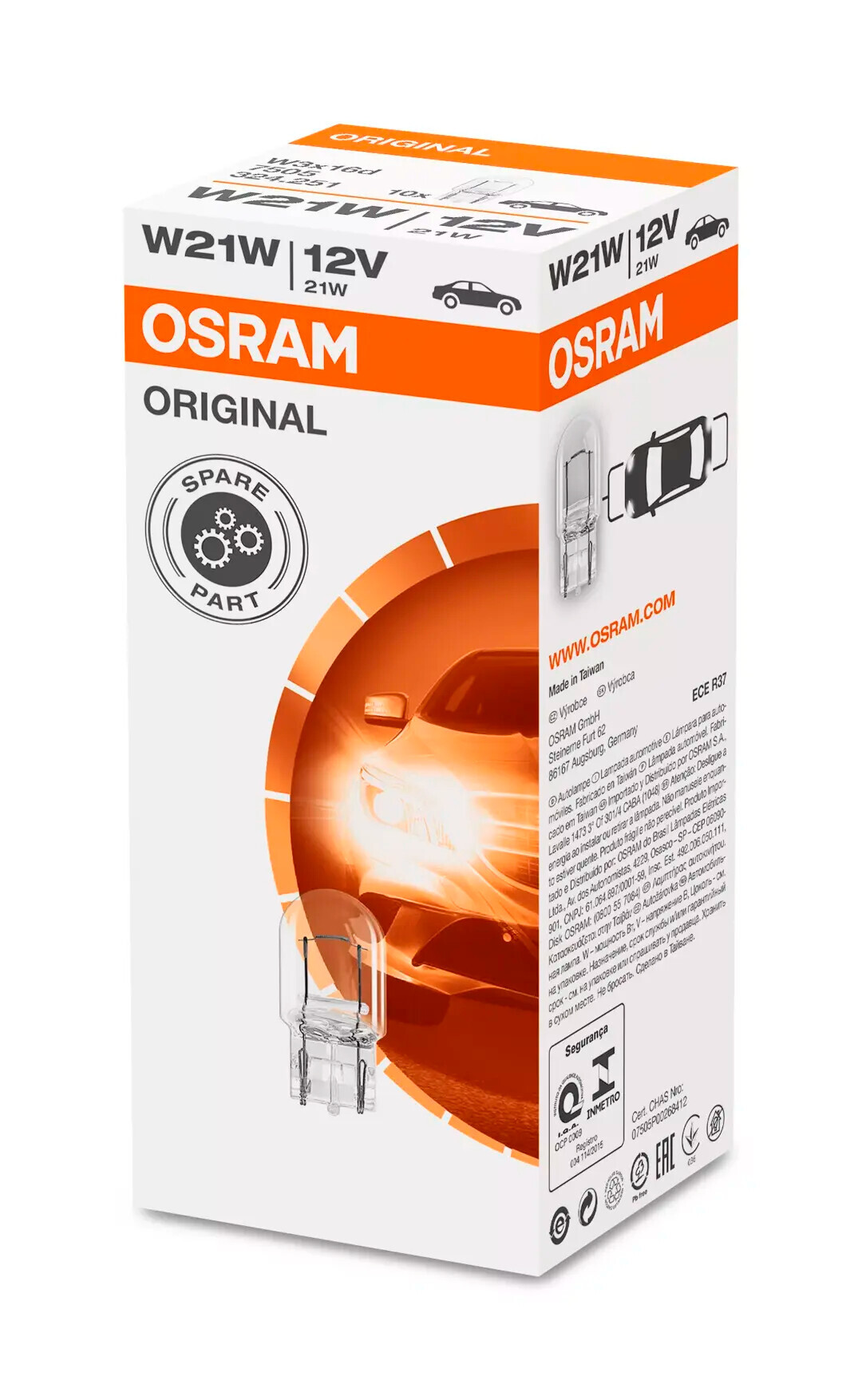 12V Original Line - W21W - 21W - W3x16d - 1 pz - Sfuso - immagine 2