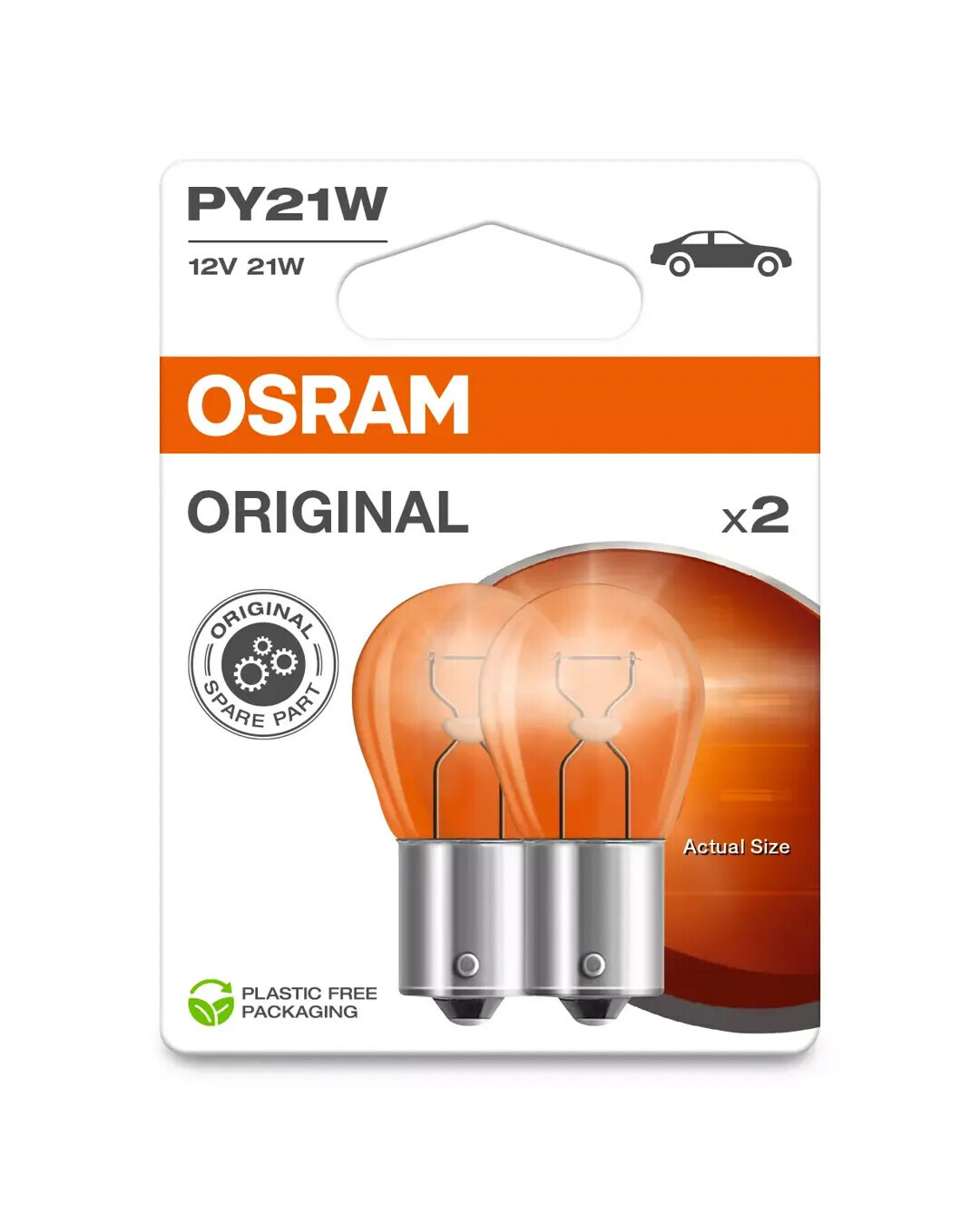 12V Original Line - PY21W - 21W - BAU15s - 2 pz - Scatola - Arancio - immagine 2