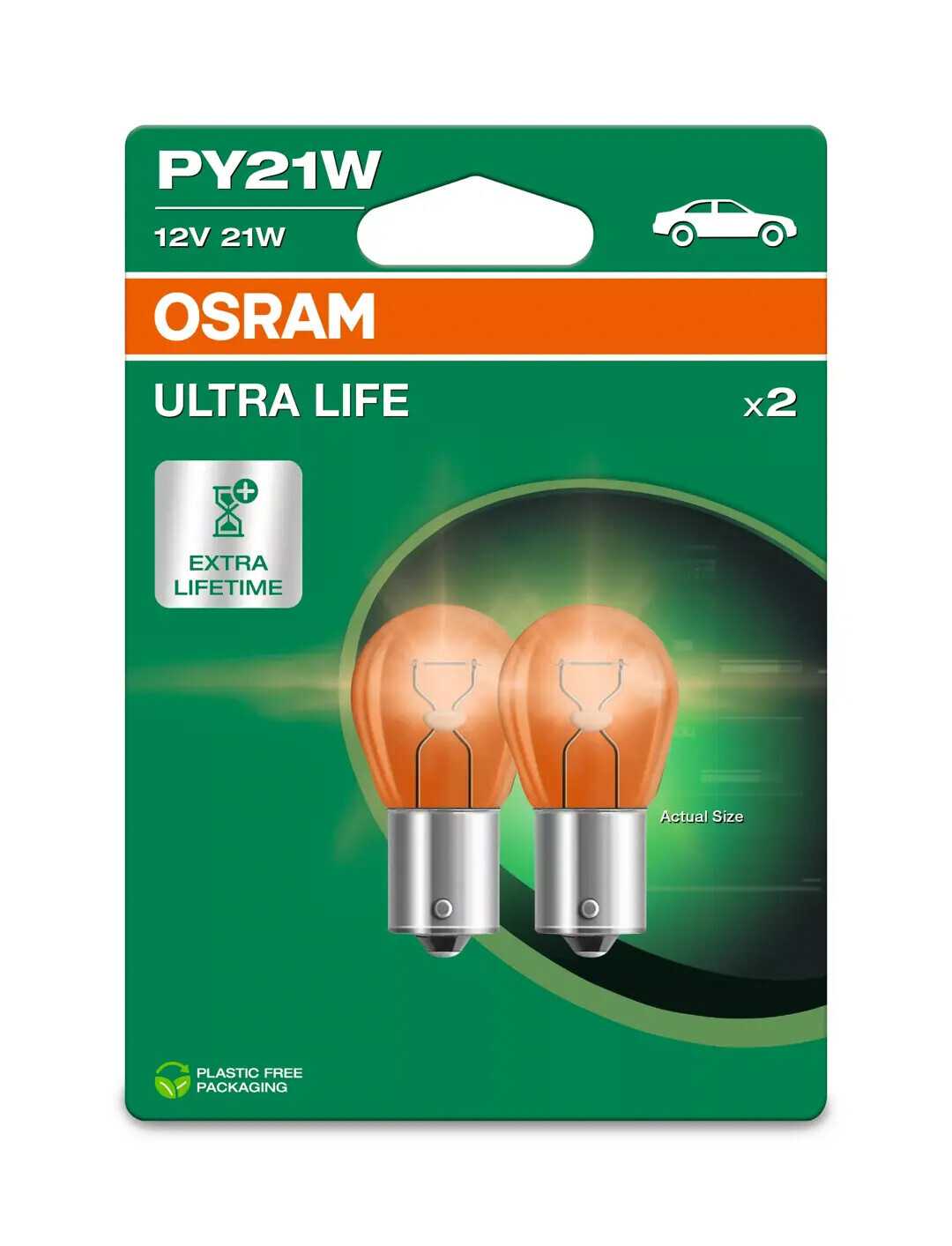 12V Ultra Life - PY21W - 21W - BAU15s - 2 pz - Scatola - immagine 2