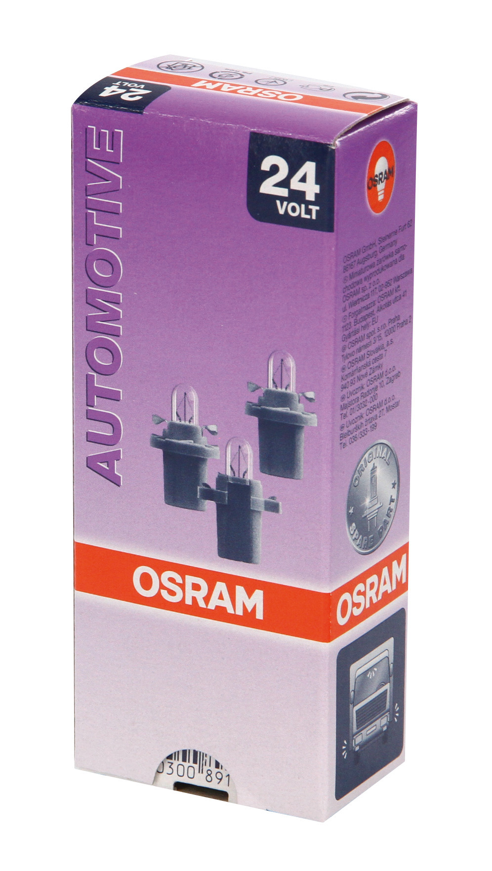 24V Original Line - 1,2W - BX8,5d - 1 pz - Sfuso - Rosso - immagine 4