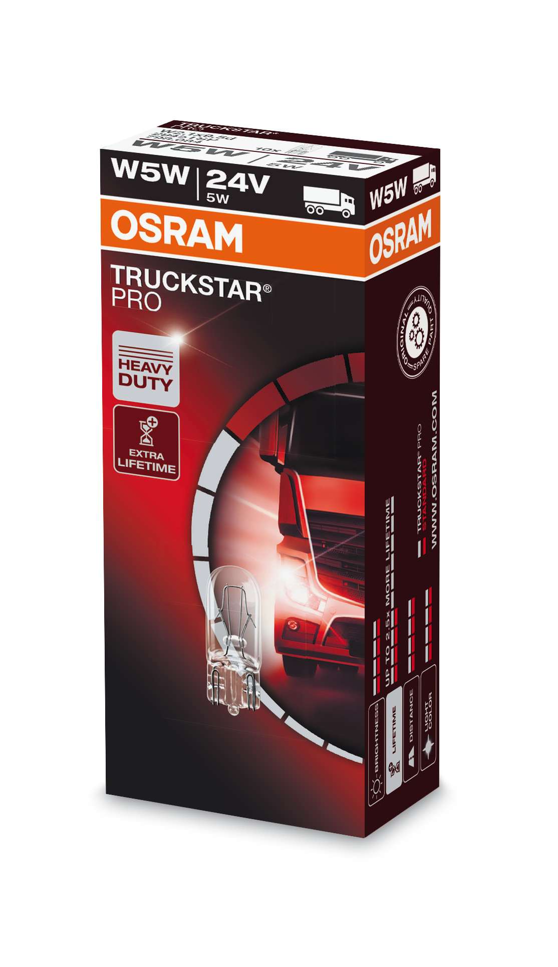 24V Truckstar Pro - W5W - 5W - W2,1x9,5d - 1 pz - Sfuso - immagine 4