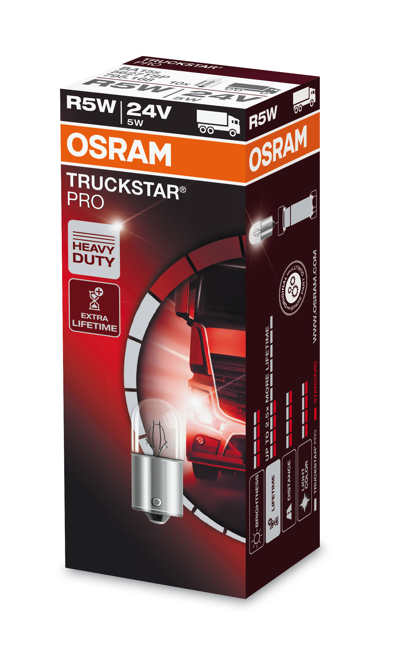 24V Truckstar Pro - R5W - 5W - BA15s - 1 pz - Sfuso - immagine 4