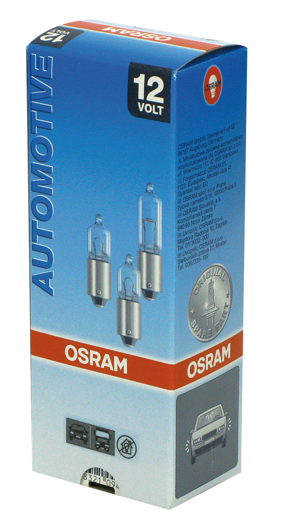12V Cool Blue - H6W - 6W - BAX9s - 1 pz - Sfuso - immagine 4