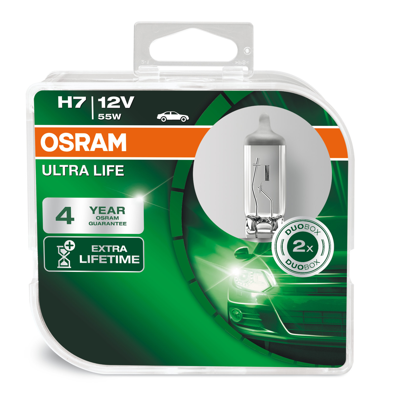 12V Ultra Life - H7 - 55W - PX26d - 2 pz - Scatola Plast. - immagine 4