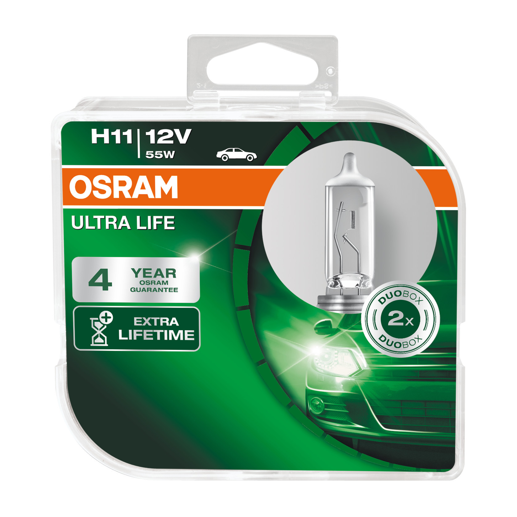 12V Ultra Life - H11 - 55W - PGJ19-2 - 2 pz - Scatola Plast. - immagine 4