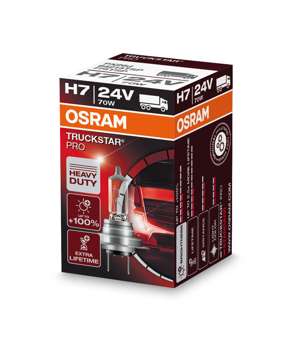 24V Truckstar Pro - H7 - 70W - PX26d - 1 pz - Scatola - immagine 4