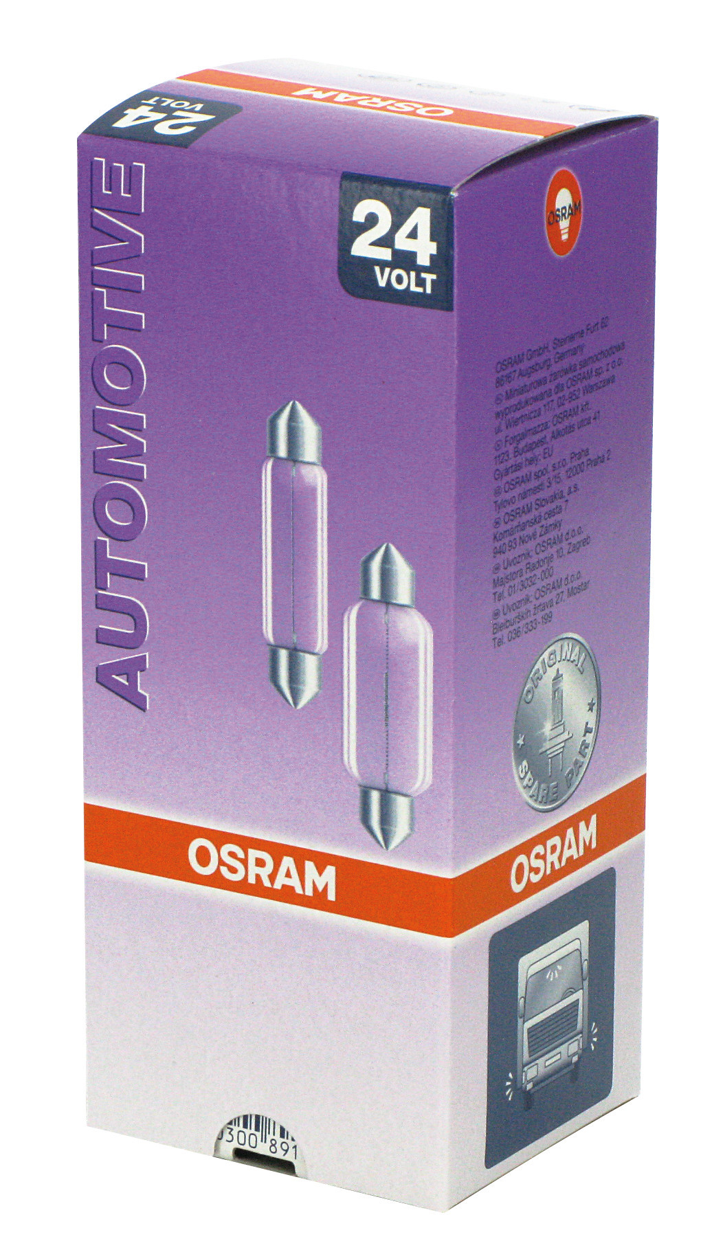24V Original Line - 11x41 mm - 5W - SV8,5-8 - 1 pz - Sfuso - immagine 4