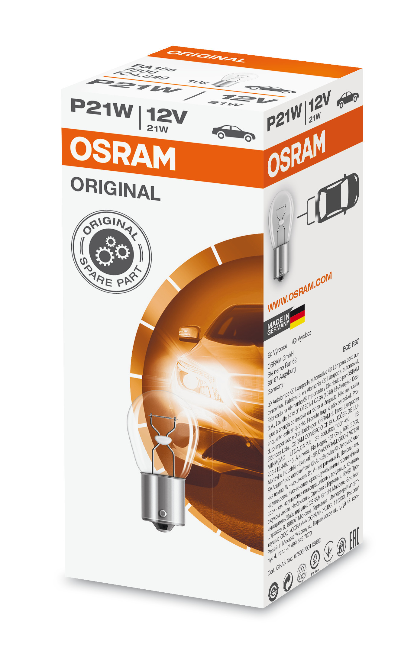 12V Original Line - P21W - 21W - BA15s - 1 pz - Sfuso - immagine 4
