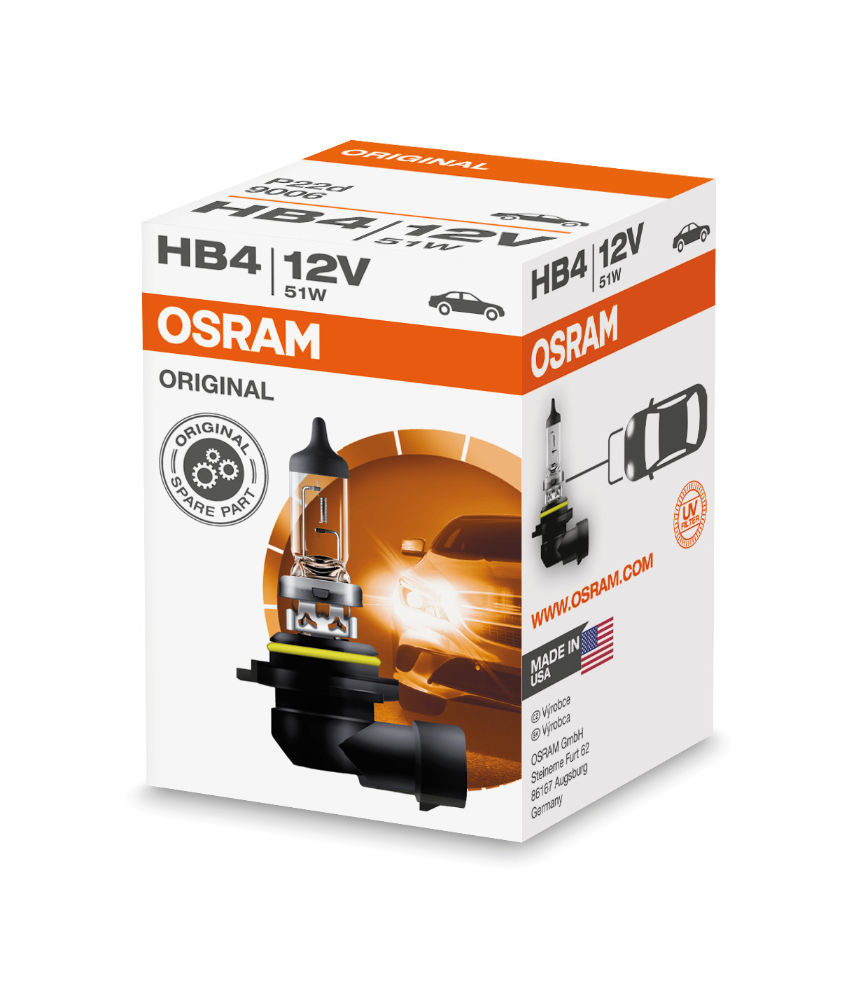 12V Original Line - HB4 - 51W - P22d - 1 pz - Scatola - immagine 4