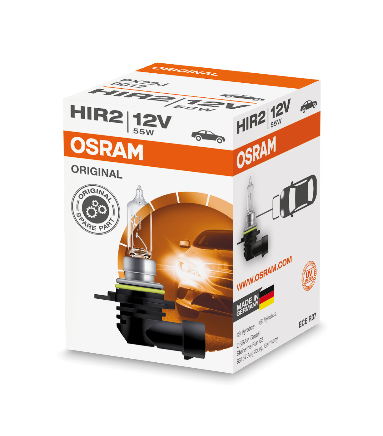 12V Original Line - HIR2 - 55W - PX22d - 1 pz - Scatola - immagine 3