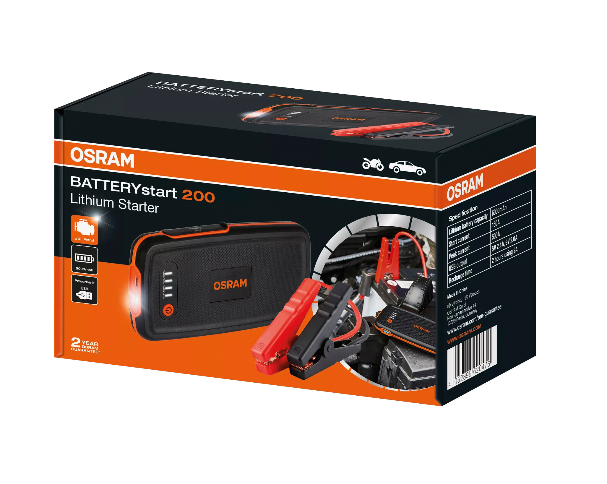 BATTERYstart 200, avviatore di emergenza con funzione power bank - immagine 14