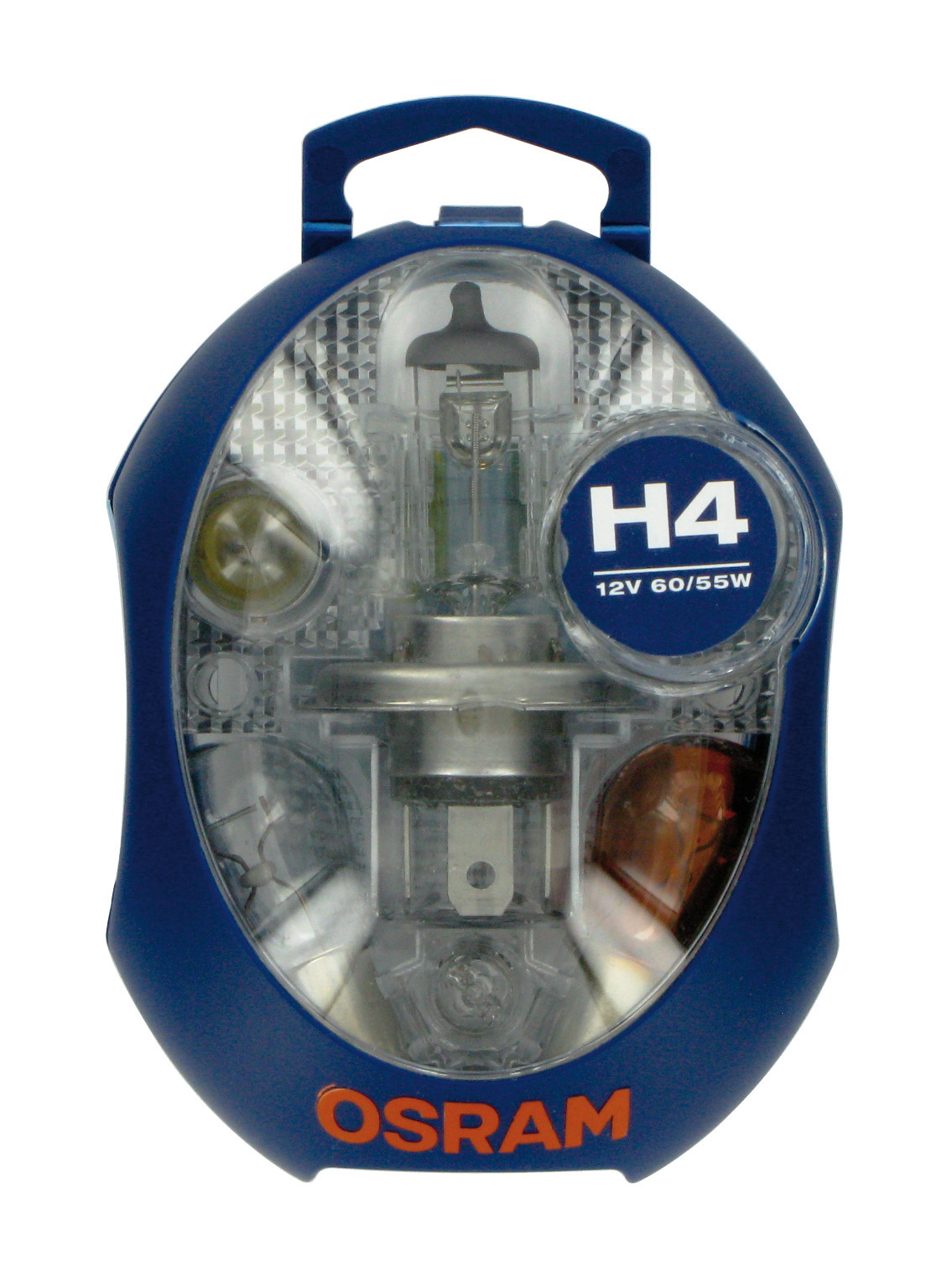 12V Kit Lampade di ricambio 12V - 1 pz - Scatola Plast. - H4