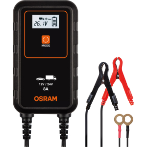 BATTERYcharge 908, caricabatteria intelligente e mantenitore con ciclo di carica in più fasi