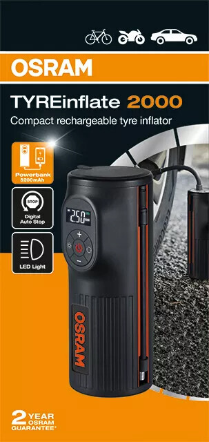 TYREinflate 2000, compressore digitale ricaricabile per pneumatici - immagine 17