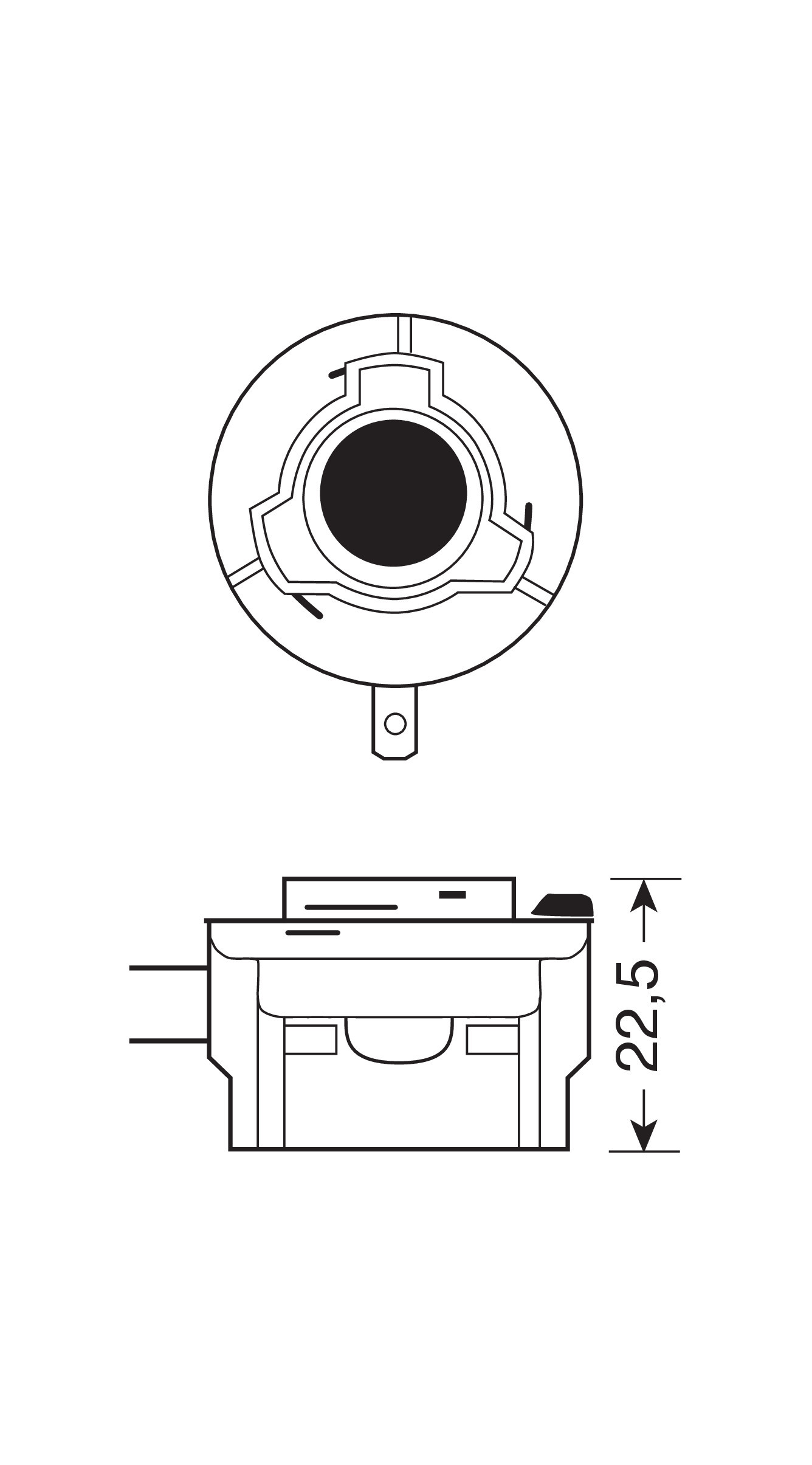 12V Lampada alogena - H11B - 55W - PGJY19-2 - 1 pz - Scatola - immagine 3