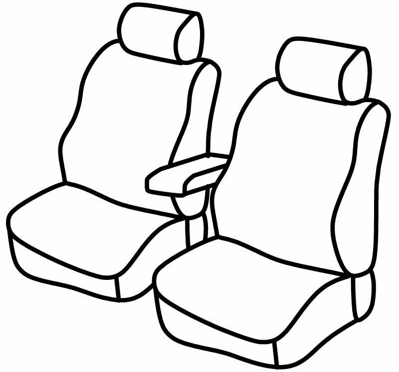 Set coprisedili Superior - Beige - compatibile per Citroen Jumper (04/06>04/14) - Fiat Ducato (07/06>04/14) - Peugeot Boxer (04/06>04/14)