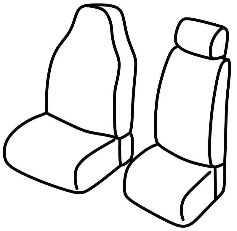 Set coprisedili Superior - Nero/Rosso - compatibile per Citroen Berlingo Van (06/18>05/24) - Opel Combo Cargo (09/18>) - Peugeot E-Rifter Standard (02/22>03/24) - Peugeot Partner (09/18>) - Peugeot Rifter (08/18>01/22)