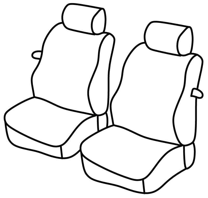 Set coprisedili Superior - Nocciola - compatibile per Opel Combo Cargo (10/01>03/12)