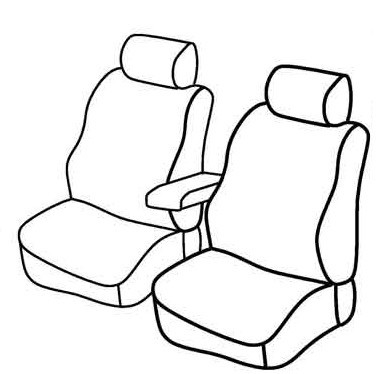 Set coprisedili Superior - Nocciola - compatibile per Renault Kangoo (02/08>05/21)