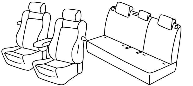 Set coprisedili Superior - Nocciola - compatibile per Audi A3 3p (05/03>08/12)