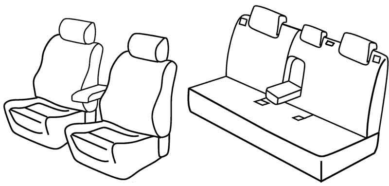 Set coprisedili Superior - Nocciola - compatibile per Mazda 3 5p (01/14>12/18)