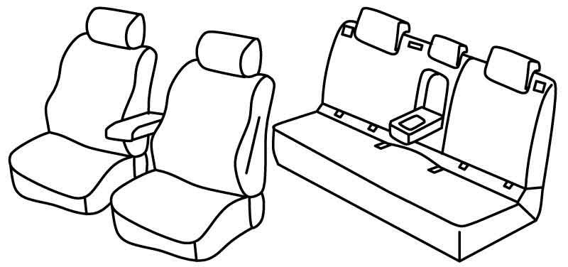 Set coprisedili Superior - Beige - compatibile per Seat Leon 5p (01/13>05/20)
