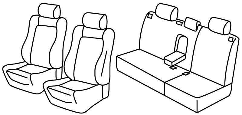 Set coprisedili Superior - Nocciola - compatibile per Volkswagen Polo 5p (11/01>08/09)