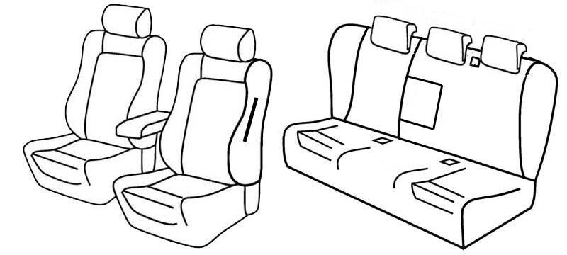 Set coprisedili Superior - Beige - compatibile per Alfa Romeo 159 Sportwagon (03/06>09/13)