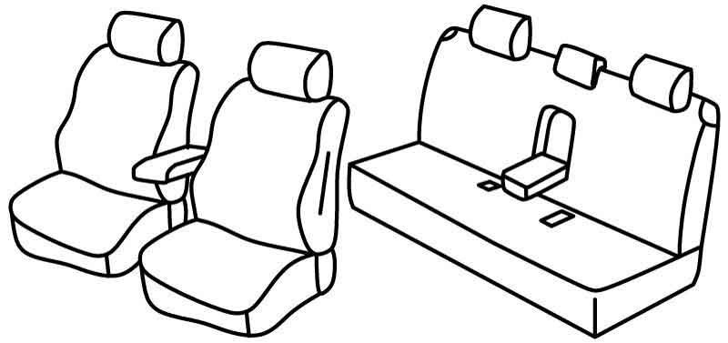 Set coprisedili Superior - Nocciola - compatibile per Audi A6 4p (09/04>03/11)
