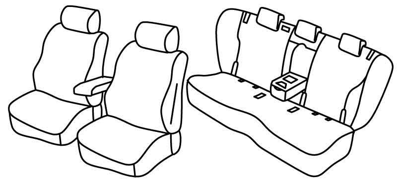 Set coprisedili Superior - Nocciola - compatibile per Audi Q5 5p (03/17>12/24)