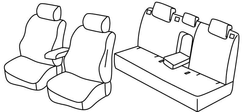Set coprisedili Superior - Nocciola - compatibile per Audi Q3 (10/11>12/18)