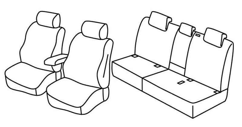Set coprisedili Superior - Beige - compatibile per Audi Q3 (01/19>07/25)