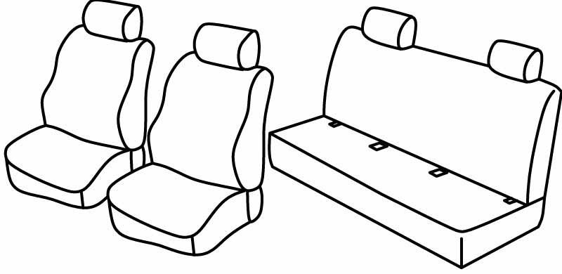 Set coprisedili Superior - Beige - compatibile per Bmw Serie 3 (E46) (03/98>02/05)