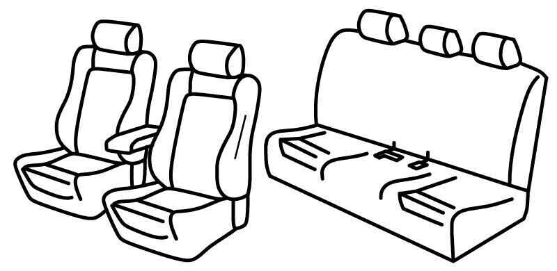 Set coprisedili Superior - Nocciola - compatibile per Bmw Serie 3 (F30) (02/12>11/18)