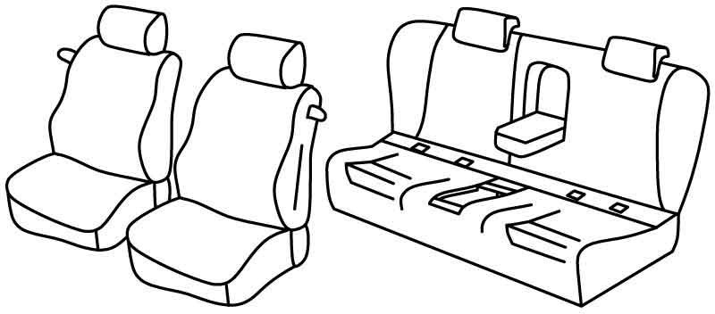 Set coprisedili Superior - Nocciola - compatibile per Bmw Serie 3 Coupè (E92) (09/06>12/13)