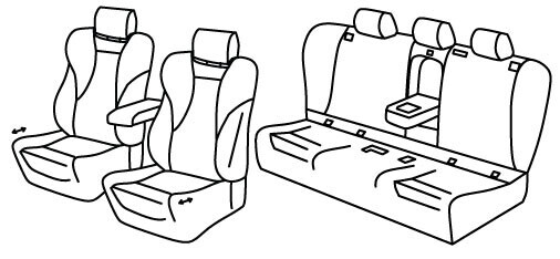 Set coprisedili Superior - Nocciola - compatibile per Bmw Serie 4 Gran Coupè (G26) (01/21>)