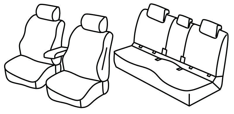Set coprisedili Superior - Nocciola - compatibile per Bmw X1 (U11) (08/22>)