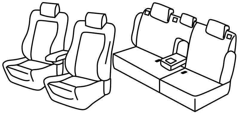Set coprisedili Superior - Nocciola - compatibile per Citroen C5 4p (05/08>12/17)