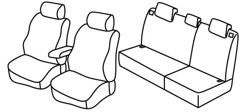 Set coprisedili Superior - Beige - compatibile per Hyundai Tucson (09/15>10/20)