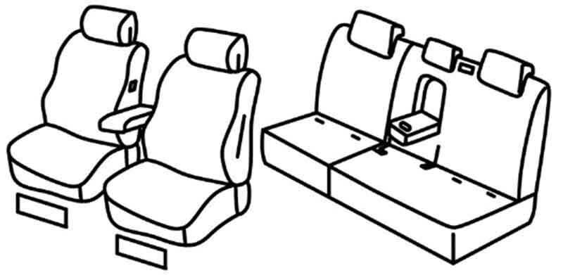 Set coprisedili Superior - Nocciola - compatibile per Hyundai Ioniq 5 (07/21>)