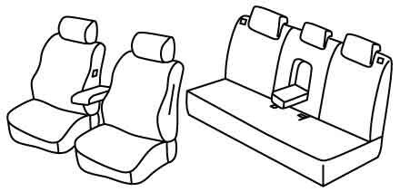 Set coprisedili Superior - Beige - compatibile per Hyundai Tucson (11/20>) N Line, Hybrid