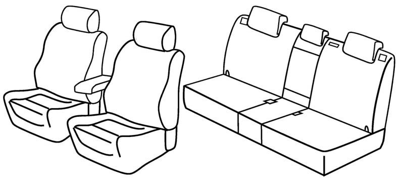 Set coprisedili Superior - Grigio/Nero - compatibile per Mazda CX-5 (04/12>05/17)