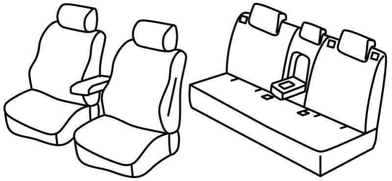 Set coprisedili Superior - Beige - compatibile per Mazda CX-5 (06/17>08/25)