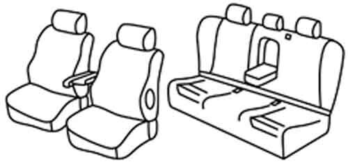 Set coprisedili Superior - Beige - compatibile per Mercedes Classe C 4p (02/07>02/14)